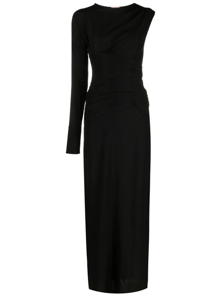  Nº21 Single-sleeve Design Gown - Black 