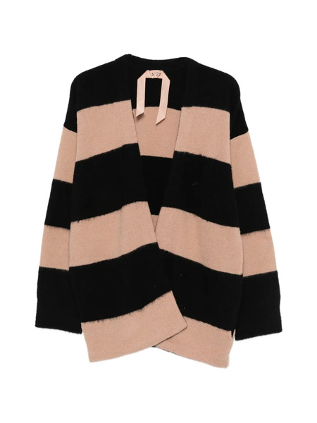  Nº21 Striped Cardigan - Neutrals 