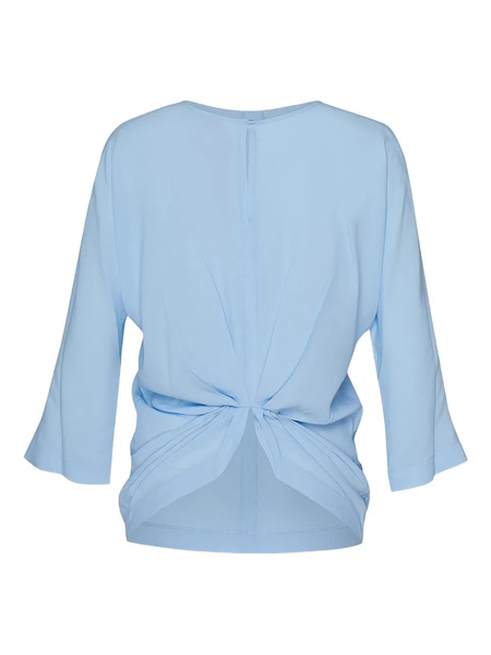  Nº21 Twist-detail Blouse - Blue 