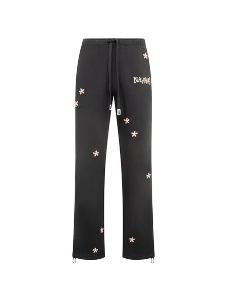  Nahmias Flower Gromes Wide-leg Trousers - Black 