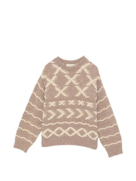  Namacheko Teddy Crewneck Sweater - Neutrals 