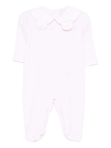  Nanan Bear Appliqué Romper - Pink 