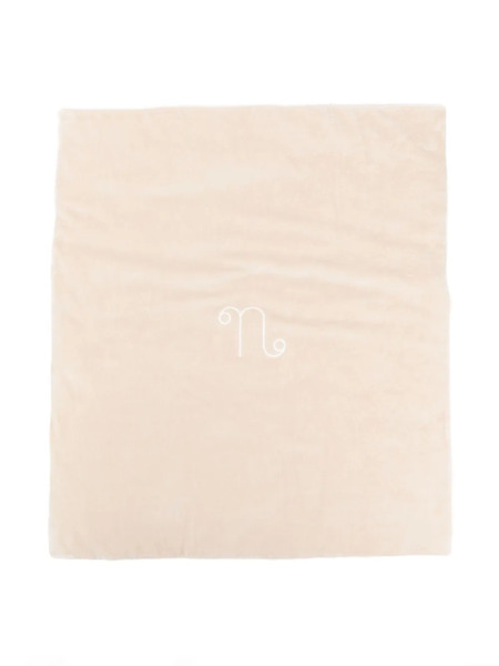  Nanan Embroidered-logo Blanket - Neutrals 