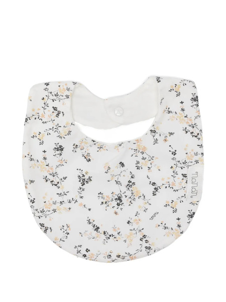  Nanan Floral Bib - White 