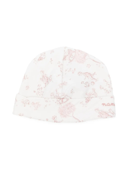  Nanan Printed Beanie - White 