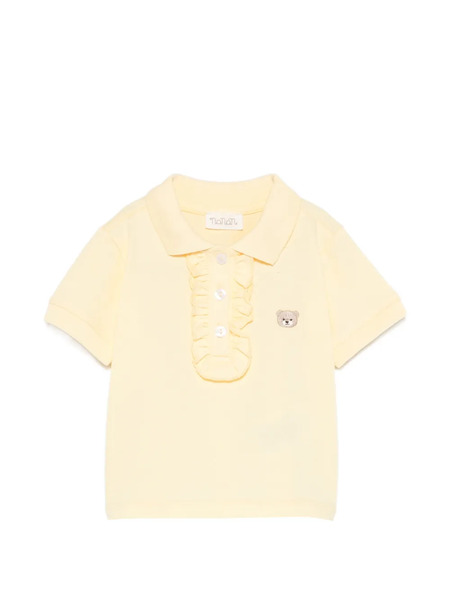  Nanan Ruffled Bear Polo Shirt - Yellow 