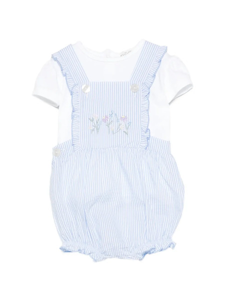  Nanan Ruffled Striped Body - Blue 