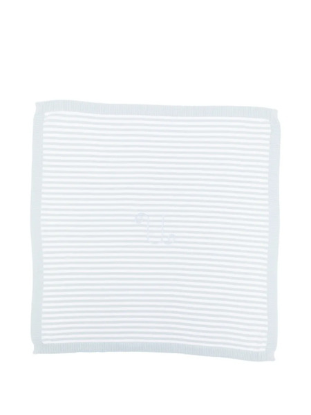  Nanan Striped Cotton Blanket - Blue 