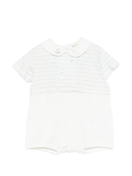  Nanan Striped Romper - White 