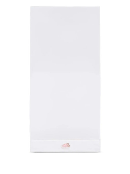  Nanan Teddy Bear-appliqué Blanket - White 