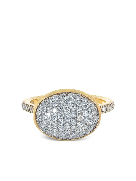  Nanis 18k Yellow Gold Bubble Diamond Ring 