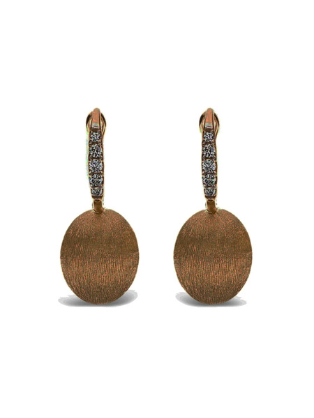  Nanis 18k Yellow Gold Ciliegine Diamond Earrings 