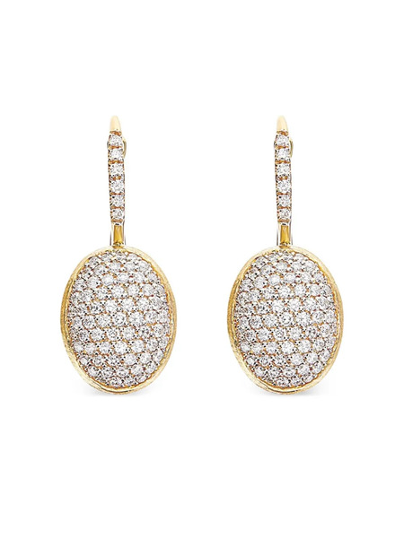  Nanis 18k Yellow Gold Diamond Ball Earrings 