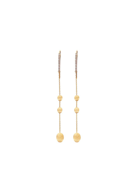  Nanis 18k Yellow Gold Diamond Earrings 