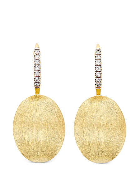  Nanis 18k Yellow Gold Large Ciliegine Diamond Earrings 