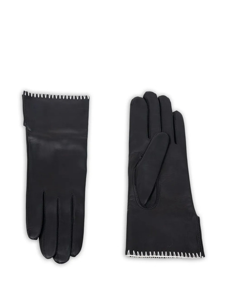  Nanushka Areli Stitch Gloves - Black 