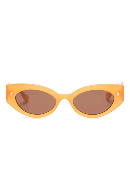  Nanushka Azalea Oval-frame Sunglasses - Orange 