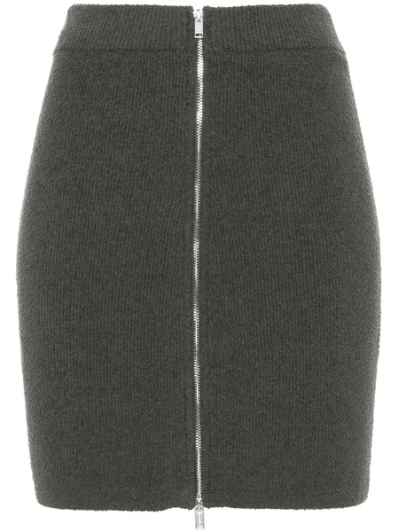  Nanushka Bouclé Zip-up Miniskirt - Grey 
