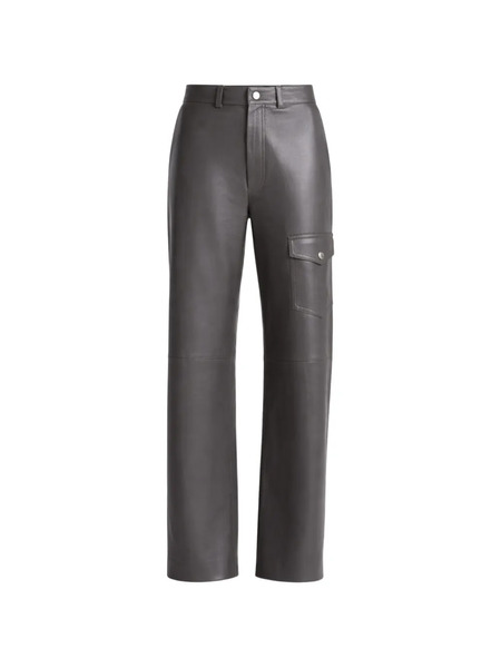  Nanushka Cargo-pocket Leather Trousers - Grey 