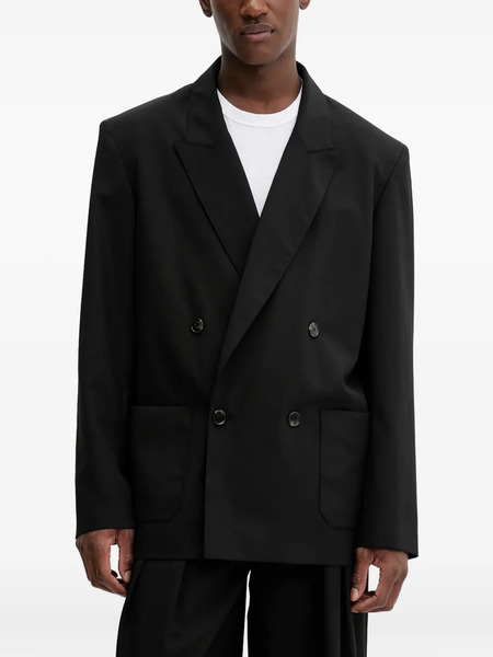  Nanushka Double-breasted Patch-pocket Blazer - Black 