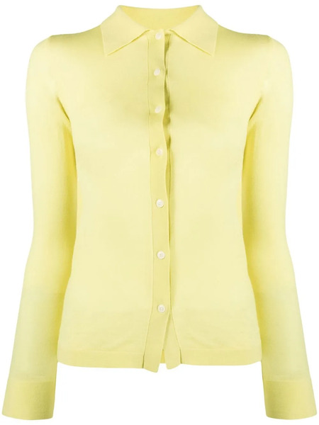  Nanushka Fine-knit Long-sleeve Shirt - Yellow 