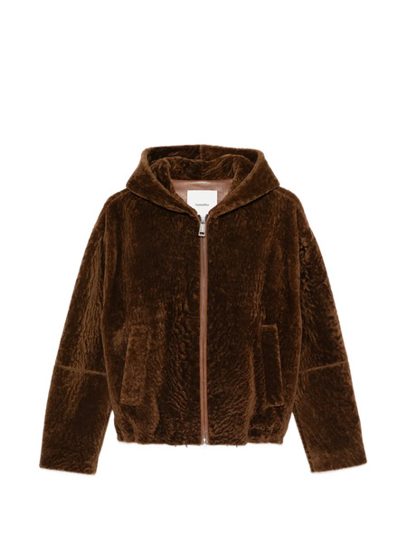  Nanushka Hooded Zip-up Jacket - Brown 
