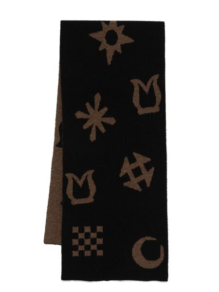  Nanushka Jacquard Scarf - Black 