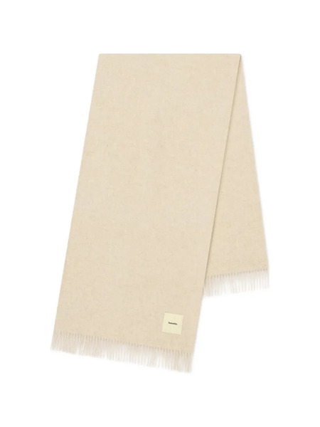  Nanushka Keaton Blanket Fringed Scarf - Neutrals 