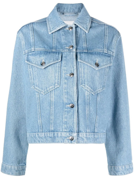  Nanushka Light Wash Denim Jacket - Blue 