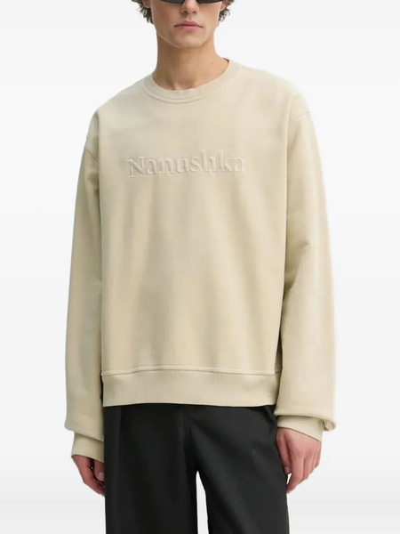  Nanushka Logo-embroidered Sweatshirt - Neutrals 