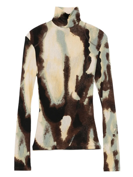 Nanushka Nayeli Patterned Top - Green 