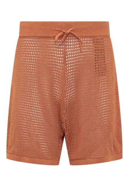  Nanushka Open-knit Shorts - Orange 
