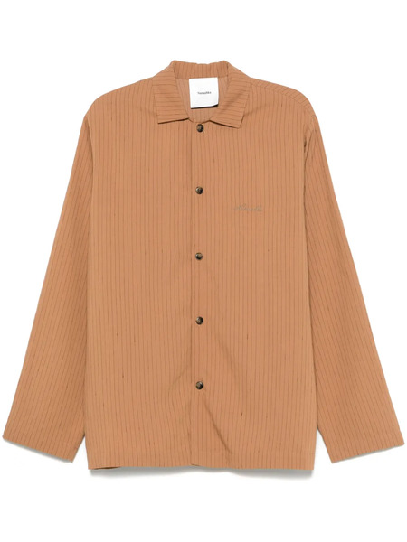  Nanushka Pinstriped Shirt - Brown 