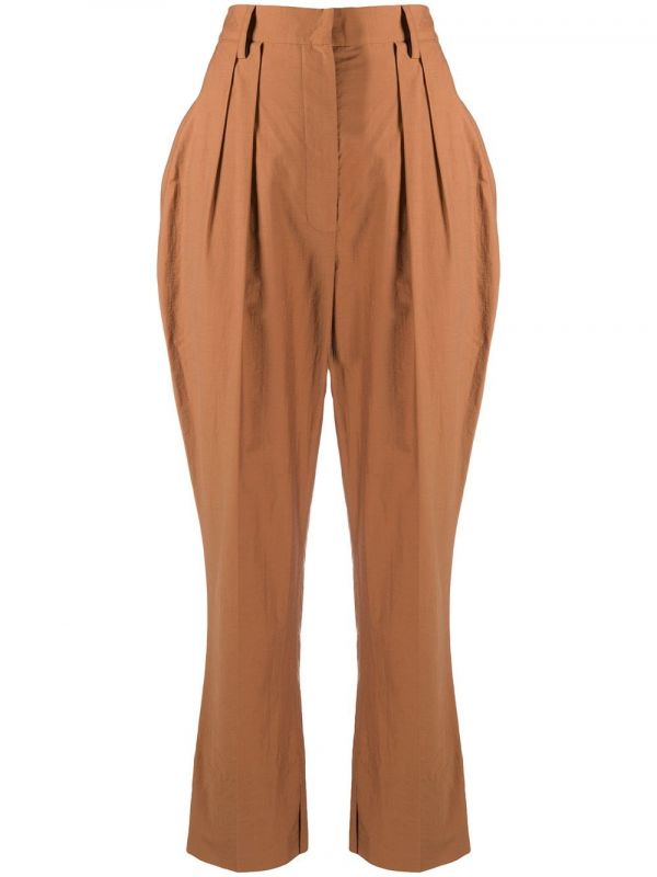  Nanushka Reya Cropped Trousers - Brown 