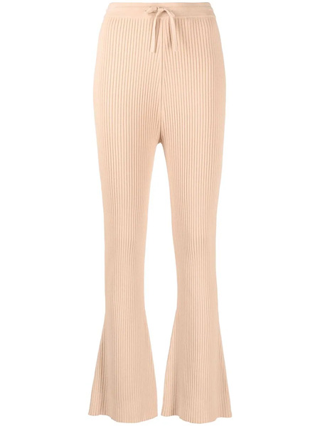  Nanushka Ribbed Knitted Trousers - Neutrals 
