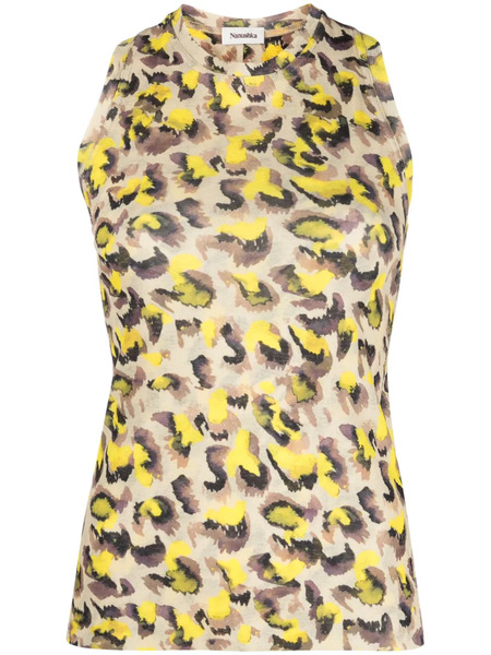  Nanushka Safea Leopard-print Tank Top - Neutrals 