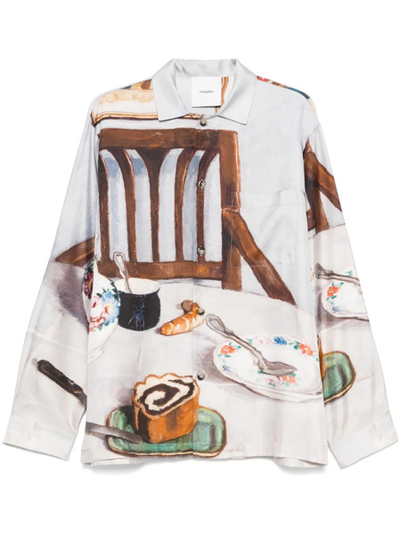  Nanushka Silk Shirt - Grey 