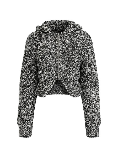 Nanushka Sonnet Knitted Hooded Jacket - Black 