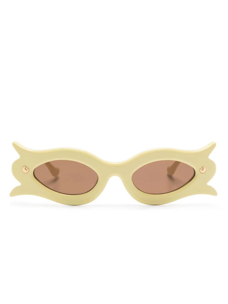  Nanushka Tully Floral-frame Sunglasses - Yellow 