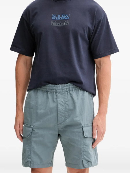  Napapijri Cargo Drawstring Shorts - Blue 