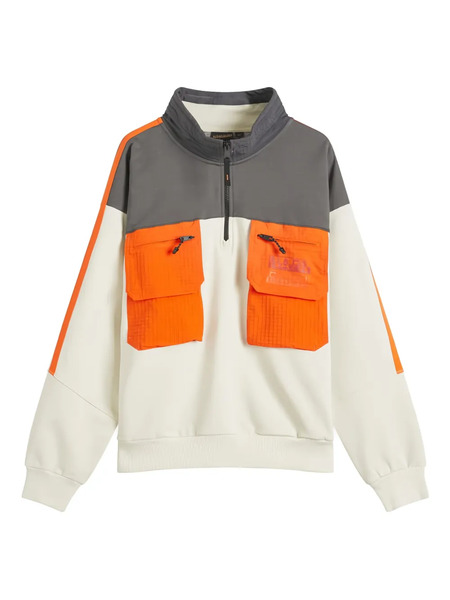  Napapijri Colourblock Sweatshirt - Neutrals 