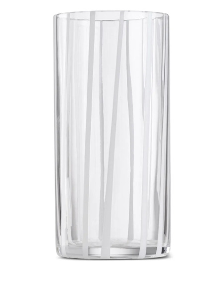 Nasonmoretti Cyrcus Striped Glass Highball (7cm X 14,6cm) - White 