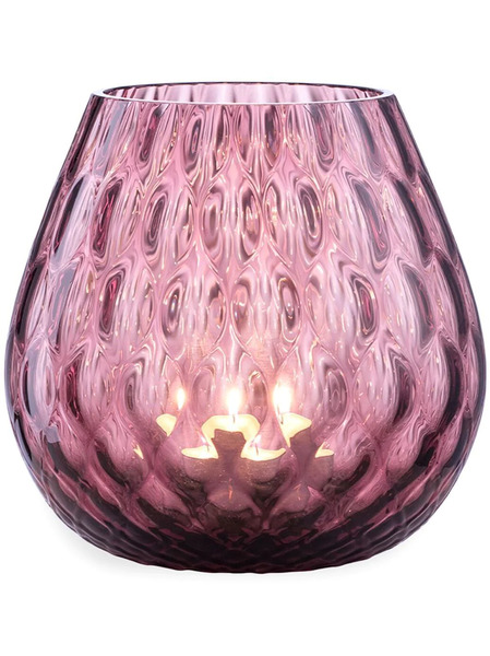  Nasonmoretti Glass Candle Holder - Pink 