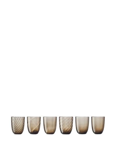 Nasonmoretti Idra Water Glasses - Brown 