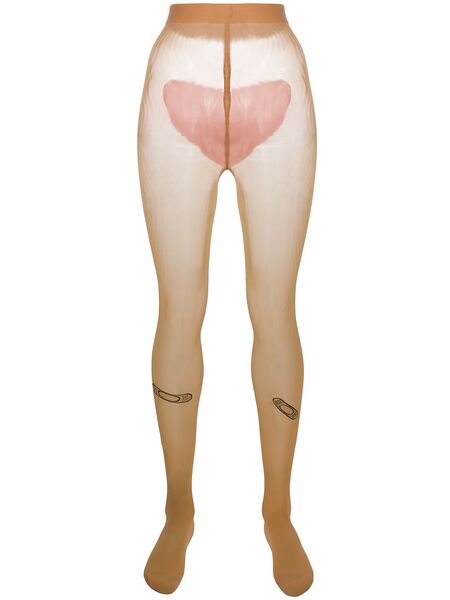  Natasha Zinko Bruised Tights - Neutrals 