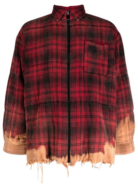  Natasha Zinko Bunny Heart Check-pattern Shirt - Red 