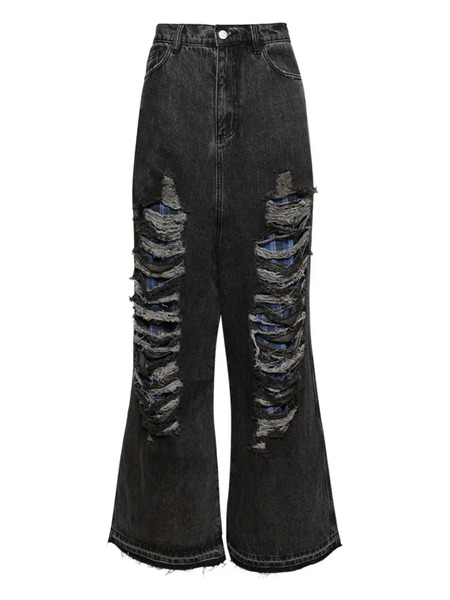  Natasha Zinko Distressed-effect Jeans - Black 