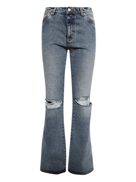  Natasha Zinko Distressed Flared Jeans - Blue 
