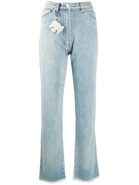  Natasha Zinko Frayed Flared Jeans - Blue 