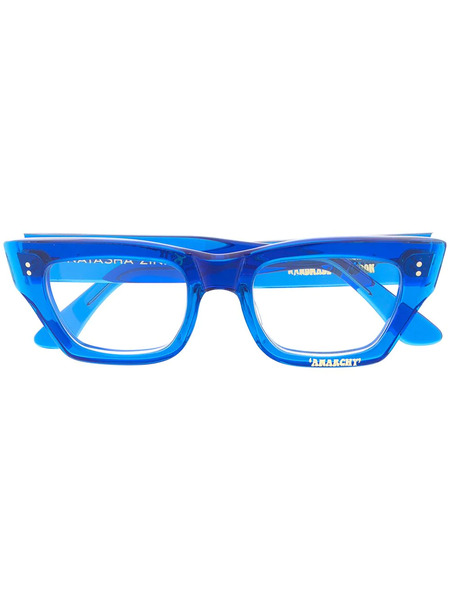  Natasha Zinko This Is Revolution Square-frame Sunglasses - Blue 